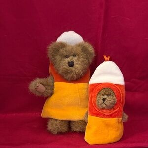 Set of 2 Boyds Bears Candy Corn Bear Set with Tags